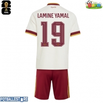 Spania Lamine Yamal #19 Bortedraktsett Barn VM 2026 Kortermet (+ Korte bukser)